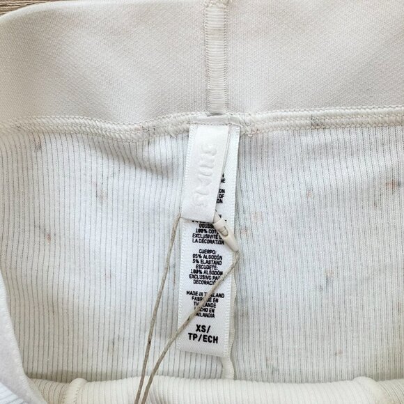 NWT SKIMS Cotton Rib Leggings Marigold Rosebud Floral Print XS - Picture 10 of 12